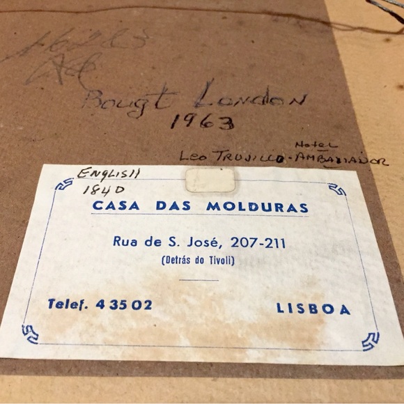 Framed Etching Antique Hunting Scene with Dog German Short-Haired. Gorgeous! - Picture 6 of 8